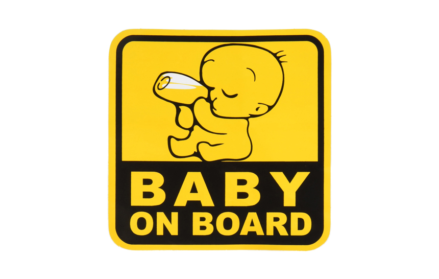 BABY ON BOARD STICKER FOR CAR