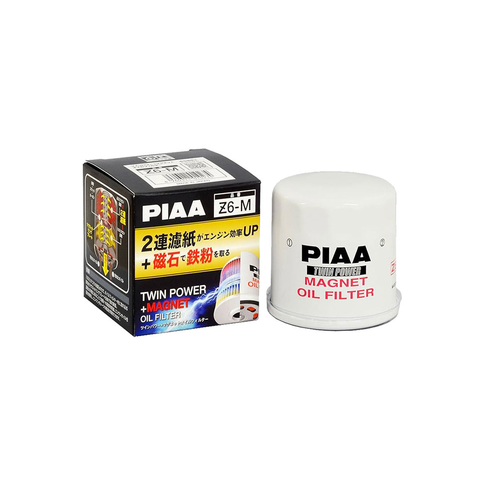 PIAA TWIN POWER MAGNETIC OIL FILTER  Z6-M